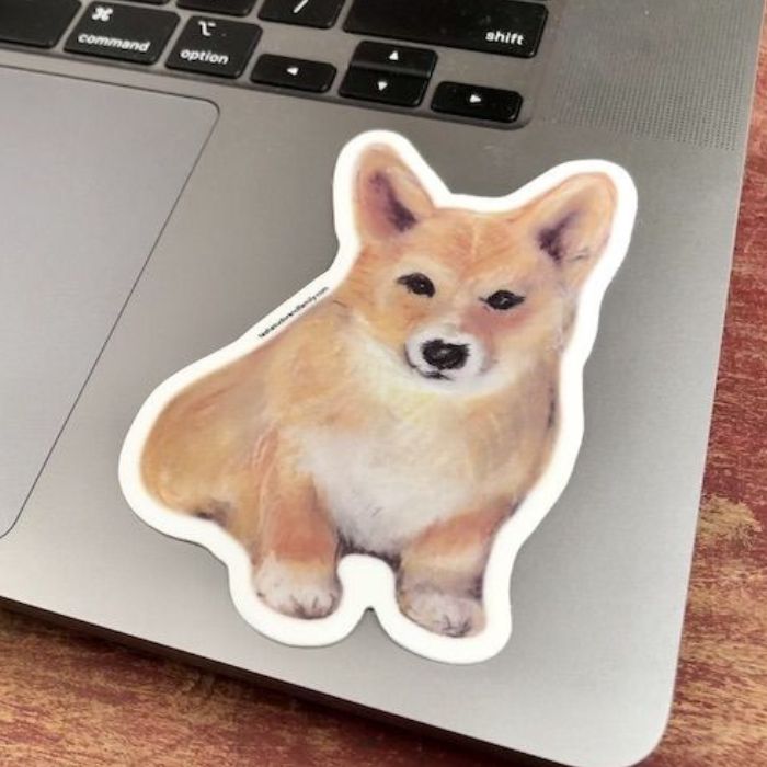 Franklin Corgi Sticker