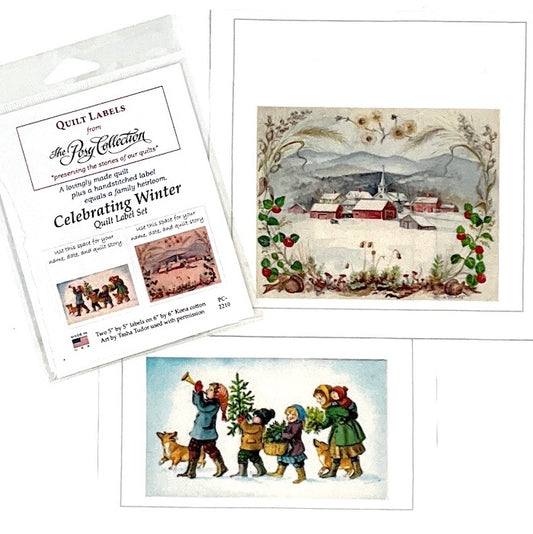 Celebrating Winter Quilt Label Set