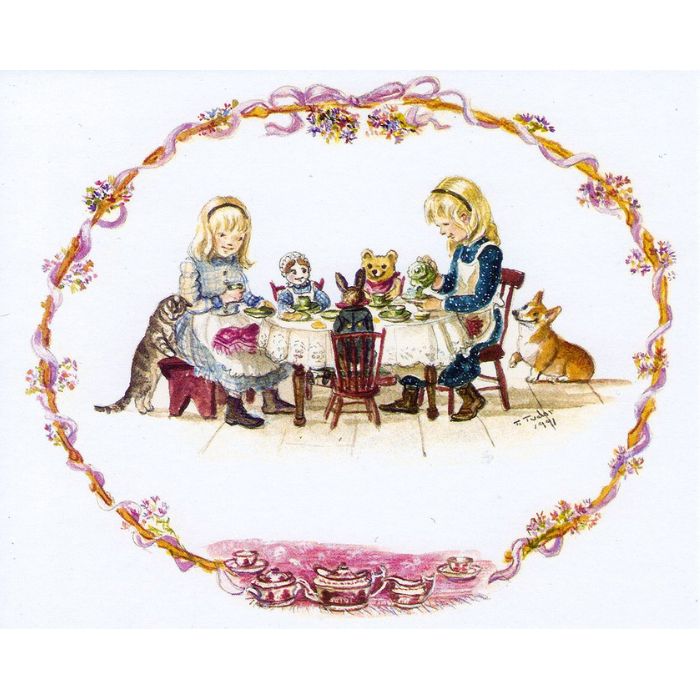 Doll Tea Party Card Set