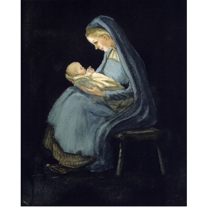 Madonna by Moonlight Print