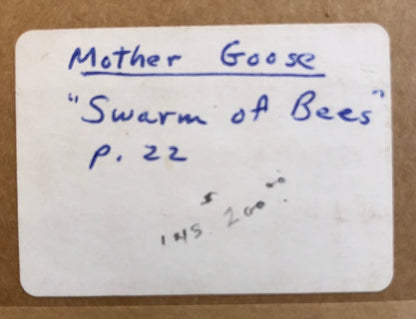 Original Painting Mother Goose Swarm of Bees