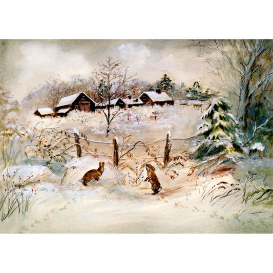 Winter at Corgi Cottage Card Set