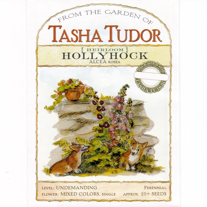 Tasha Tudor Seeds: Heirloom Hollyhock