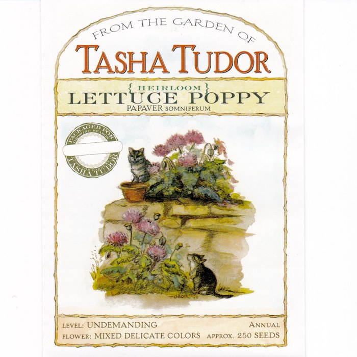 Tasha Tudor Seeds: Heirloom Lettuce Poppy