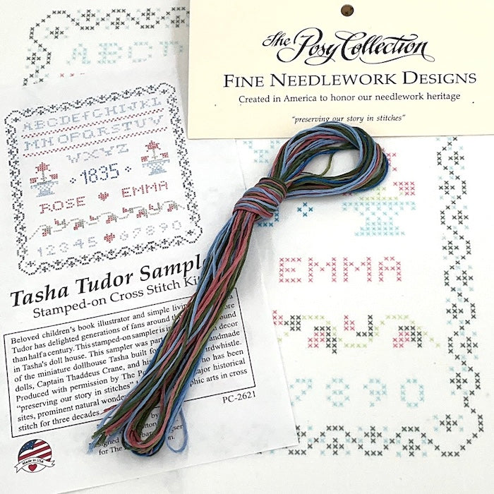 Cross Stitch Sampler Stamped Kit