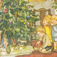 children-creche-christmas-tree-caspari-77210-sq